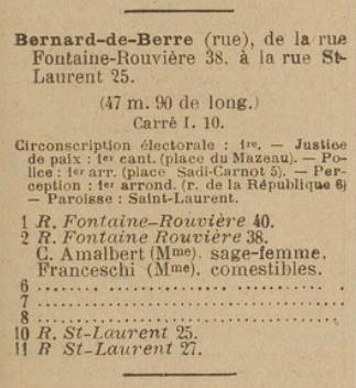 Bernard de Berre 1922