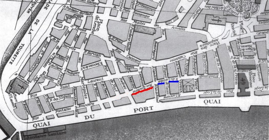 plan rue Bouterie-Lacydon