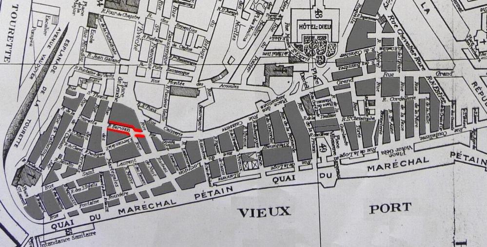 plan rue Servian