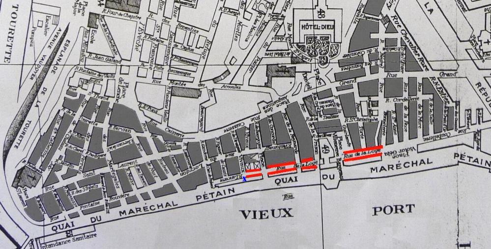 plan rue de la Loge