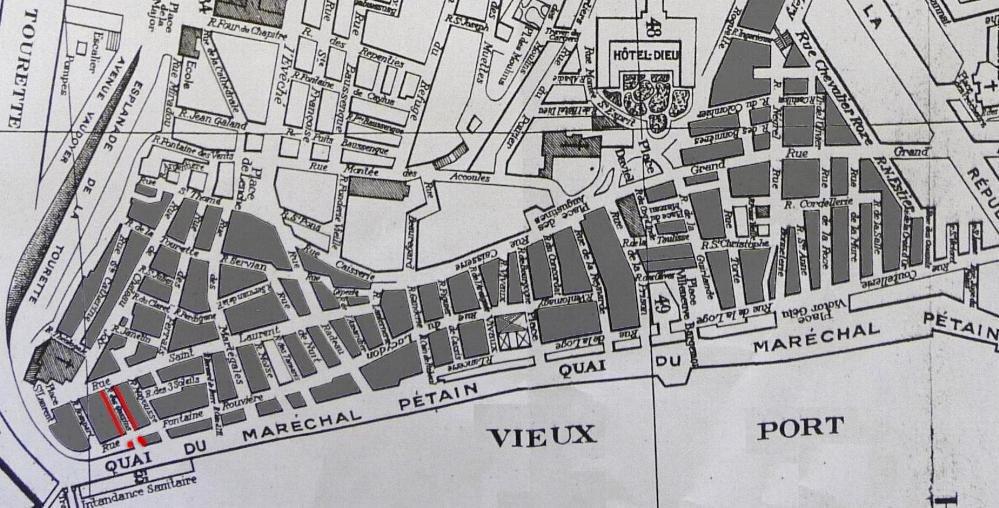 plan rue des Gassins