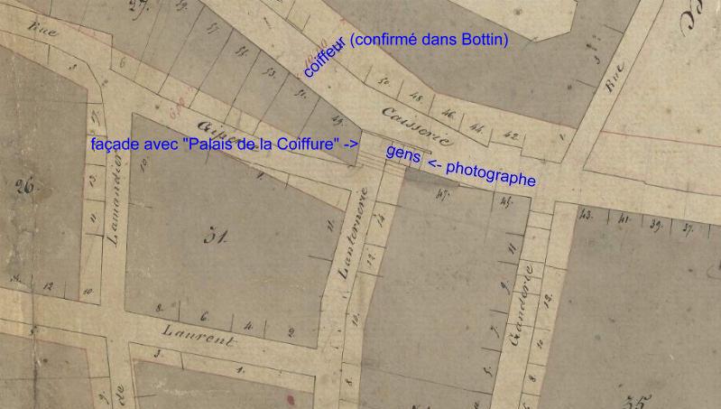 plan rues Caisserie -Lanternerie